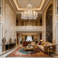 Lustre en cristal K9 de luxe de style européen avec abat-jour, décoration d'hôtel, luminaire suspendu pour salon