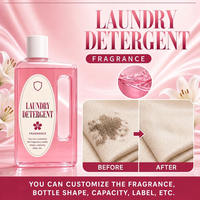 Lessive liquide rose OEM en vrac à parfum longue durée et fraîcheur durable – Produits de nettoyage