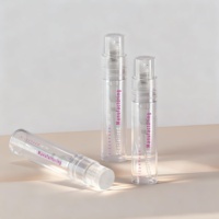 Flacon vaporisateur de parfum miniature 1,5 ml anti-fuite avec bouchon à vis mat, corps en PP, rechargeable, sérigraphié, personnalisable, diffuseur promotionnel