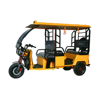 Tricycle électrique à 3 roues pour adultes Bajaj, taxi ouvert, tuk-tuk, pousse-pousse, moteur 60V 1200W/1500W/2000W, capacité de charge 800-1000 kg