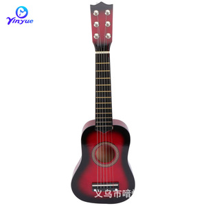 Yinyue Children's Wooden Guitar 21 Inch Acoustic Toy Musical Instrument For Kids Beginners With Pick And <b>Strings</b> - Product Image 3