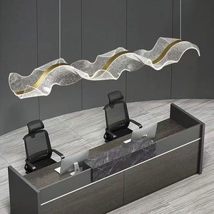 <span class=keywords><strong>Lustre</strong></span> créatif en ruban, lumière de réception, restaurant de luxe, bar, îlot, art ondulé, <span class=keywords><strong>lustre</strong></span> créatif en acrylique - Product Image 4