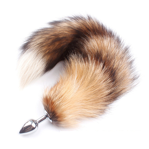 Erotic <strong>Anal</strong> Sex Toys for Women Real Fur Butt <strong>Plug</strong> Metal <strong>Dog</strong> <strong>Tail</strong> <strong>Anal</strong> <strong>Plug</strong> Fox <strong>Tail</strong> - Product Image 3