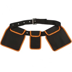 Échantillon Gratuit - Ceinture Porte-Outils Robuste Noire/Orange - Sac Tablier pour Charpentiers, Menuisiers, Constructeurs - Pochette à Clous - Product Image 2