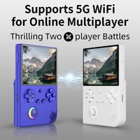 Consola de Juegos Portátil RG40XX V con Pantalla IPS de 4 Pulgadas, Anillo de Luz RGB, Sistema Linux, Videojuegos Retro, con Wi-Fi