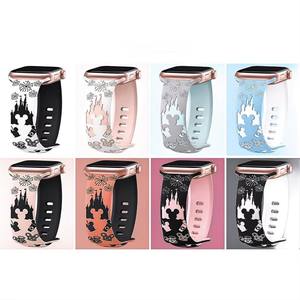 Adatto per <span class=keywords><strong>Apple</strong></span> <span class=keywords><strong>Watch</strong></span> <span class=keywords><strong>Ultra</strong></span> silicone intagliato artigianalità castello Mickey <span class=keywords><strong>cinturino</strong></span> orologio - Product Image 2