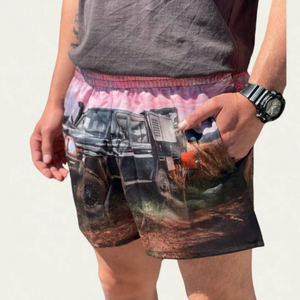 カスタム昇華トラック運転手先住民ヴィンテージアボリジニメンズポケット付きフーティショーツチームトレーニングポケット付きラグビーショーツ - Product Image 4