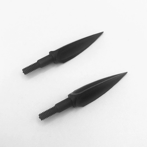 125g 레트로 삼각형 버드나무잎 화살 카본 스틸 야외용 화살 나사형 금속 화살 - Product Image 4