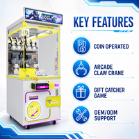 Máquina recreativa de grúa de garra operada con monedas Ruike, máquina expendedora de premios de peluches, máquina de diversión y entretenimiento en oferta