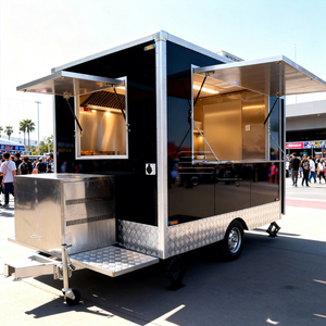 Camion de restauration mobile entièrement équipé, remorque de restauration mobile d'extérieur, camion de restauration BBQ, camion de <span class=keywords><strong>kebab</strong></span> vintage à vendre au Canada - Product Image 1
