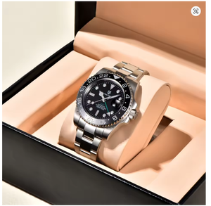 <span class=keywords><strong>Pagani</strong></span> นาฬิกาออโตเมติกสำหรับเล่นกีฬา, ดีไซน์2024หรูหรา40มม. GMT ขอบคริสตัลแซฟไฟร์สแตนเลสกันน้ำ100ม. - Product Image 3