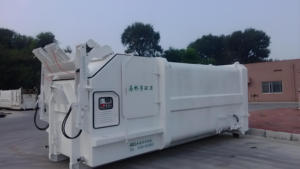 Compacteur de déchets mobile de 12 mètres cubes de service après-vente professionnel pour la <span class=keywords><strong>compression</strong></span> d'ordures - Product Image 4