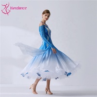 B-19510 Costume de danse moderne de haute qualité de Yundance, conforme aux nouvelles normes nationales, robe de danse de salon longue pour femmes