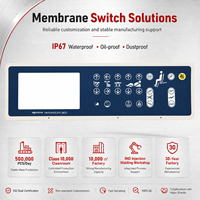 Teclado de Membrana Médico con Membrana Gráfica, Panel de Contacto con Botones, Teclado Impermeable para Cama de Enfermería