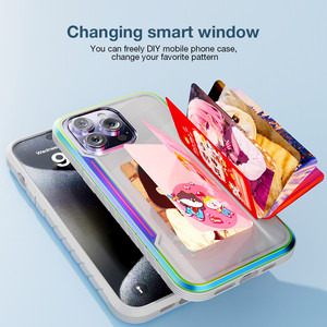 Nouveau-tech NFC fonction coque de téléphone pour <span class=keywords><strong>Iphone</strong></span> 16 15 14 <span class=keywords><strong>Pro</strong></span> Max étuis de bricolage E encre écran couverture de téléphone dessin animé fille Fundas batterie gratuite - Product Image 6
