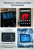 Nouvelle conception Tablette Android avec écran OLED de 8,8 pouces, résolution 1600x2560, 600 nits, pour la multimédia et la maison intelligente