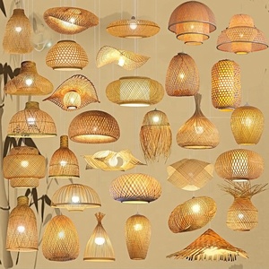 Chinese Rattan Handcraft Home Handmade Luminaria Lamp Shade Pendant Light for Bedroom HM-C-8276 Rattan <b>Hanging</b> Lamp HM-C-8276 HM - Product Image 6