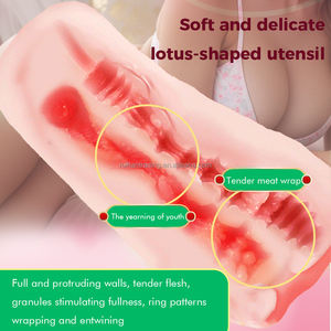 Godet de masturbation vaginal insérable pour hommes, avec moule inversé de <span class=keywords><strong>fesses</strong></span> nues et vagin de poche, doux et respectueux de la peau - Product Image 3