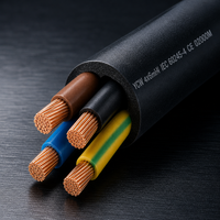 Câble électrique en cuivre YC/YCW 4x6mm 4 conducteurs 450V avec gaine en PVC pour centrale électrique et machines triphasées - Marque HQZY