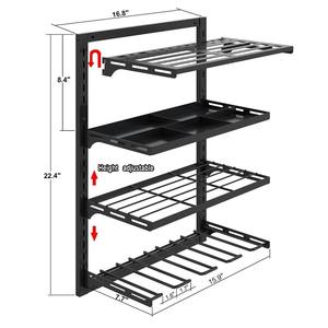 Organizador <span class=keywords><strong>de</strong></span> <span class=keywords><strong>herramientas</strong></span> eléctricas Montaje en pared, <span class=keywords><strong>organizadores</strong></span> <span class=keywords><strong>de</strong></span> <span class=keywords><strong>herramientas</strong></span> <span class=keywords><strong>de</strong></span> garaje y almacenamiento con soporte <span class=keywords><strong>de</strong></span> martillo Estantes <span class=keywords><strong>de</strong></span> almacenamiento resistentes <span class=keywords><strong>de</strong></span> 4 capas - Product Image 5