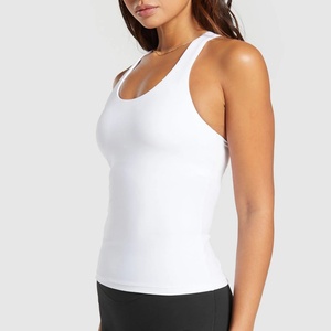 Débardeur de sport classique personnalisable en coton/élasthanne tissé 180g, doux, durable, séchage rapide, respirant, coupe ajustée pour femme - Product Image 1