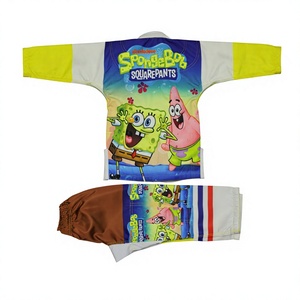 Kimono de BJJ Unisex para Adultos de Bob Esponja, Uniforme de Artes Marciales, Amarillo, Estampado Digital, Algodón Poliéster, Secado Rápido, 460g, Ajuste Personalizado - Product Image 2