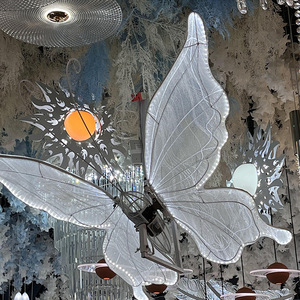 A-WL002 Wholesale Electric <b>Opening</b> and Closing Light <b>up</b> butterfly wings Moving butterfly wings Led Lights for Wedding Decoration - Product Image 3