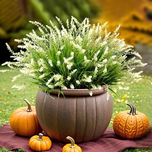 Bouquet de lavande à 7 tiges, fleur artificielle en plastique de 30cm à 100cm, décoration intérieure et extérieure - Product Image 3