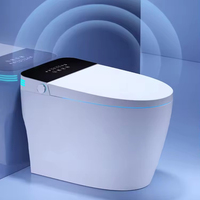 WC intelligent en céramique avec affichage HD couleur, bidet électrique et toilettes automatiques pour salle de bain