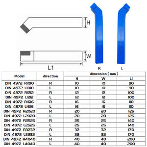 DIN4972R <strong>Lathe</strong> Machining Carbide Hard Alloy Turning <strong>Tool</strong> Welding Brazed <strong>Tool</strong> <strong>Bits</strong> Tip External Turning <strong>Tool</strong> for CNC Small <strong>Lathe</strong> - Product Image 2