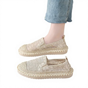 Mocassins plats décontractés pour femmes, nouvelle collection été 2025, en maille respirante tissée, style pêcheur, avec doublure en tissu - Product Image 1