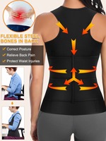Gilet Corset Gainant en Néoprène pour Femmes, Double Ceinture, Contrôle Abdominal, Entraîneur de Taille