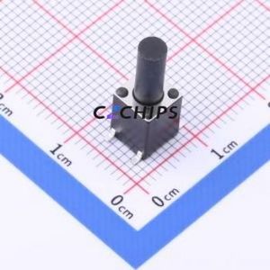 TS-1006S-BR17026 Tactile Switch SMD,6x6mm Switch Single Pole Single Throw Round Button 2.6N Vertical Mount - Product Image 1