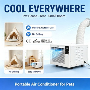 Mini Portable Air Conditioner for <b>Dog</b> House & Pet <b>Kennel</b>, Plug-and-Play No Professional Installation, Equipped with Exhaust Hose - Product Image 3
