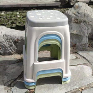 <b>Plastic</b> <b>Stool</b> Thickened High <b>Stool</b> 30cm Stackable For Living Room And Dining Room Home Use Modern Design - Product Image 4