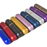 Bouteilles d'aromathérapie d'inhalateur nasal en métal de 5ml avec la bouteille de diffuseur d'huile essentielle de bande de coton