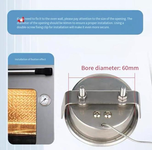 Thermomètre alimentaire à cadran en acier inoxydable KEHAO Y60, indice de protection IP66, affichage LED, résolution 0,5°C, personnalisable OEM, température précise 1 - Product Image 5