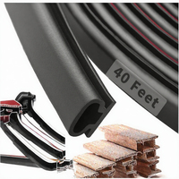 Bande d'étanchéité de porte en silicone noir auto-adhésive en forme de D XHJT, emballage en boîte blanche, logo autocollant, découpe personnalisée pour cadre de porte