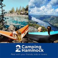 Hamac de camping portable en nylon personnalisé 210T double et simple léger toutes saisons pour les voyages en plein air et la randonnée