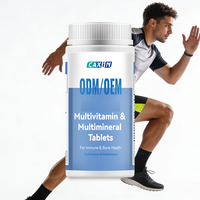 Comprimés multivitaminés pour adultes de marque privée d'usine, riches en calcium, magnésium, zinc, fer, vitamine D3 et vitamines du groupe B, complément alimentaire