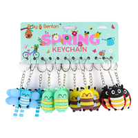 OEM Speelgoedpromotie Jungle Decoratie 3D Sleutelhangers Party Favoren Dieren Speelgoed Dierentuin Tas Hangertje Sleutelhanger voor Volwassenen Kinderen Prijs Beloning
