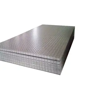 Placa de acero de cuadros galvanizados, hoja de hierro de diamante de 2mm de espesor