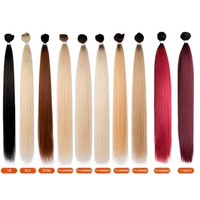 Extensions de Cheveux Semi-Naturelles en Gros Tresses Cheveux Naturels Fibres Synthétiques Tissages Yaki Durables Fibres Résistantes à la Chaleur
