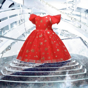 Robe de petite sorcière mignonne pour filles, robe de fête d'anniversaire et de mariage, robe formelle d'été en satin floral, 1 à 10 ans - Product Image 3