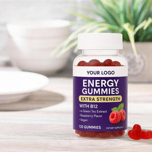 Gummies Énergétiques à Succès avec Vitamine B12 et Extrait de <span class=keywords><strong>Guarana</strong></span> pour Soutenir le Métabolisme Cellulaire et Soulager la <span class=keywords><strong>Fatigue</strong></span> Physique - Product Image 1
