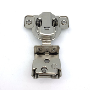 Charnière à bras court de style américain pour installation sur panneau latéral, modèle fin avec fonction d'amortissement réglable en trois dimensions - Product Image 4