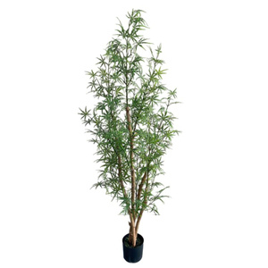 Real Touch 160cm alto Dizygotheca Elegantissima planta árbol Maceta Planta Artificial para decoración de sala de dibujo árboles Arboles - Product Image 5
