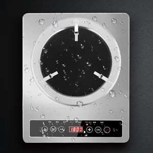 Cuisinière à induction portable électrique 3500W à commande tactile, 2 brûleurs, en acier inoxydable, étanche, chauffage rapide, usage commercial, vapeur - Product Image 3
