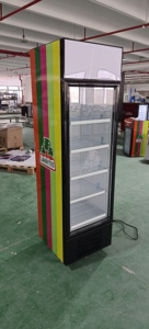 Réfrigérateur vertical NE-235CL à porte vitrée simple pour boissons et snacks, avec éclairage, personnalisable, autoportant, 235L - Product Image 2