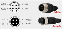 Conectores de Cable GX12 de 2m, 2 Pines, 3 Pines, 4 Pines, Cable de Extensión con Conector Macho a Hembra, M12 de 5 Pines y 6 Pines